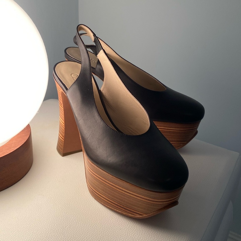 NWT. Chloe Platform Slingback